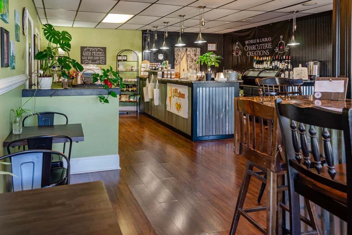 Entrance into cafe
