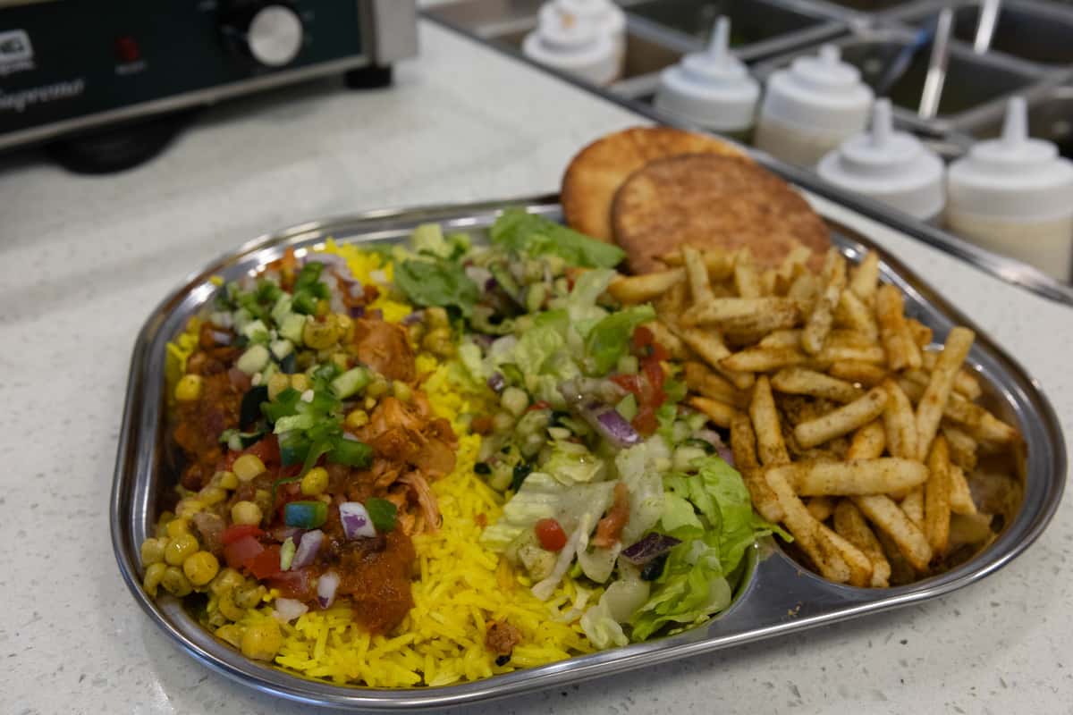 Plate of Dhaba food