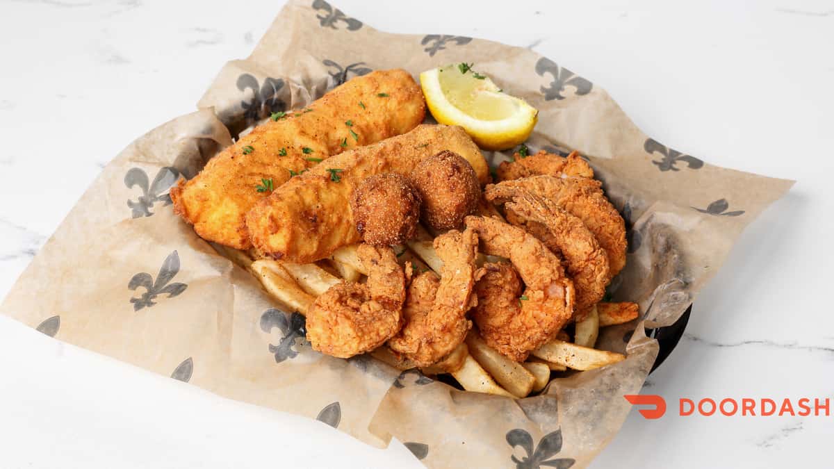 Fried fish and fries