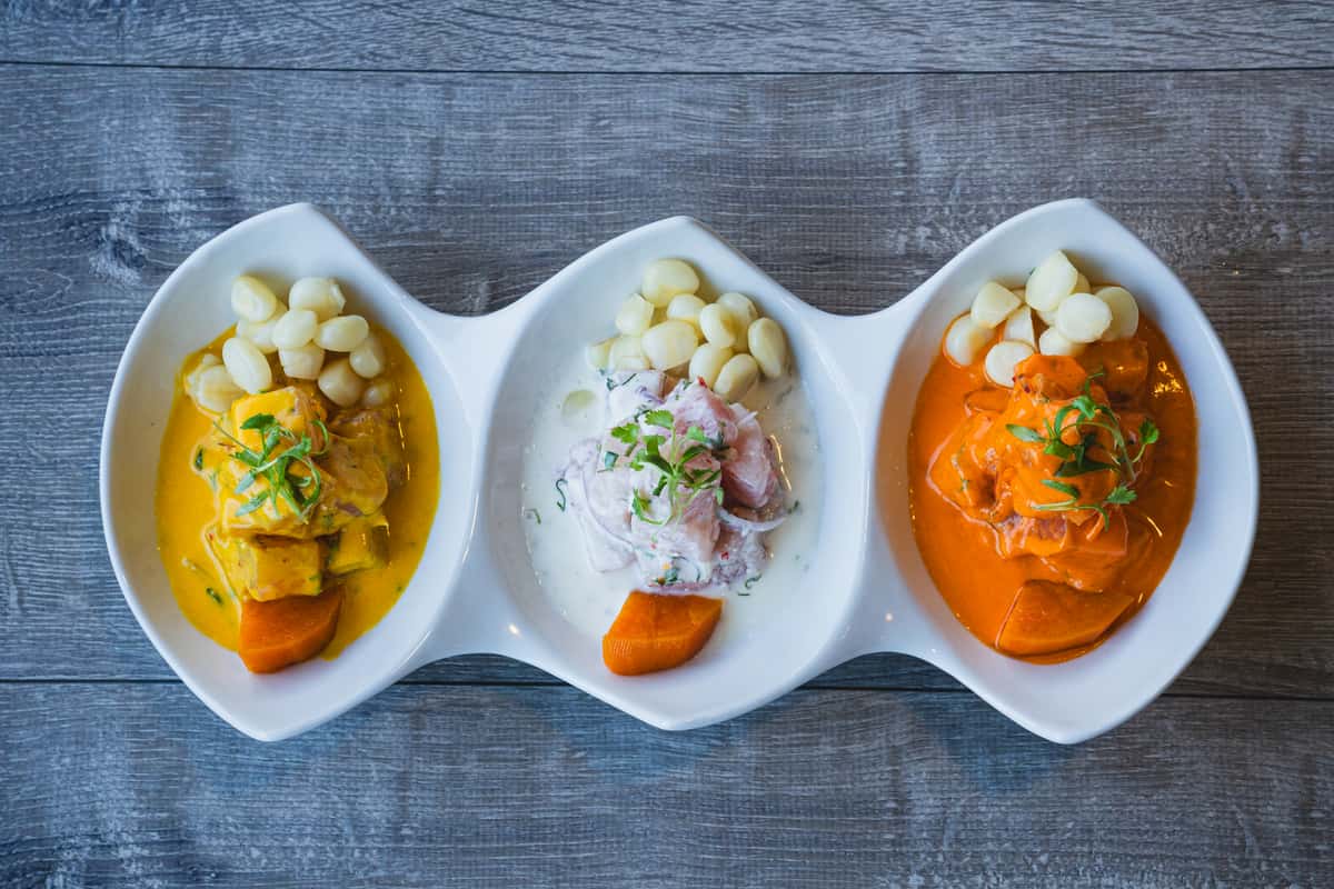 ceviche clasico ceviche de rocoto y al ají amarillo