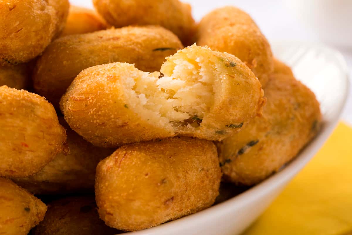 Salt cod fritters