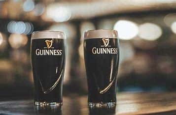 A perfect pair of Guinness pints