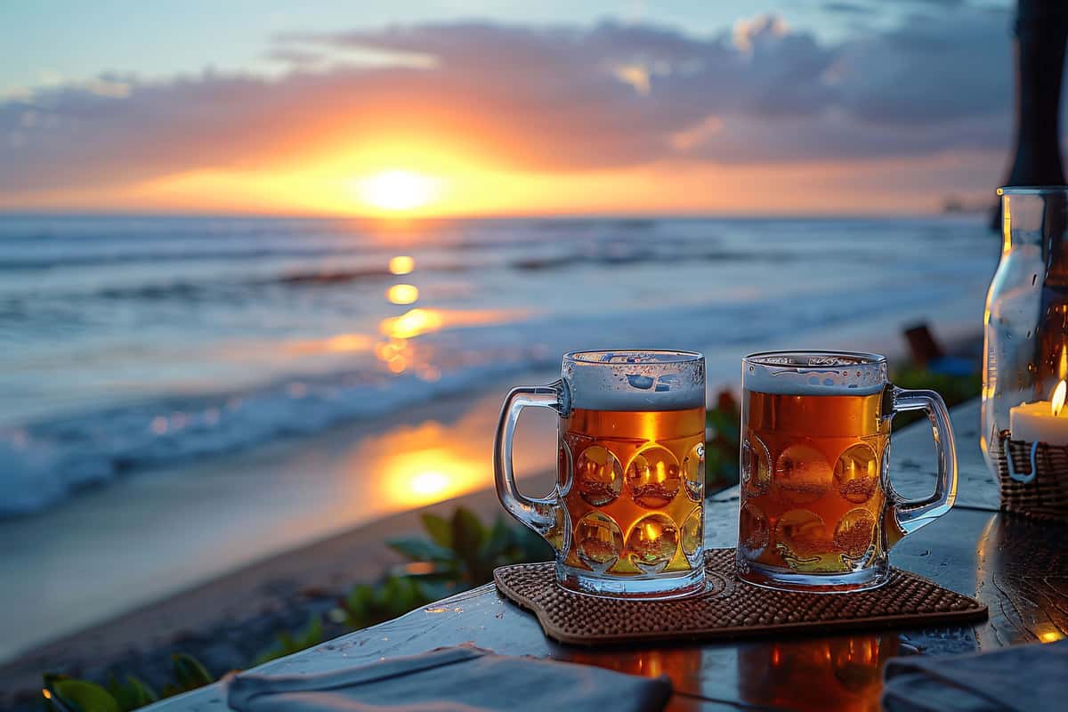 brews on beach view