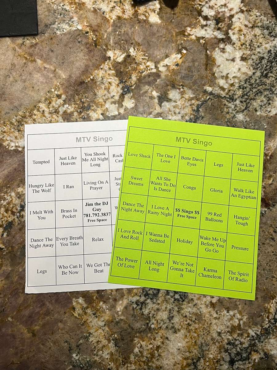 Singo Game Card