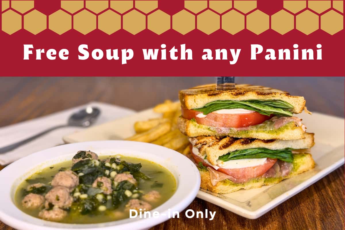 panini and a free soup
