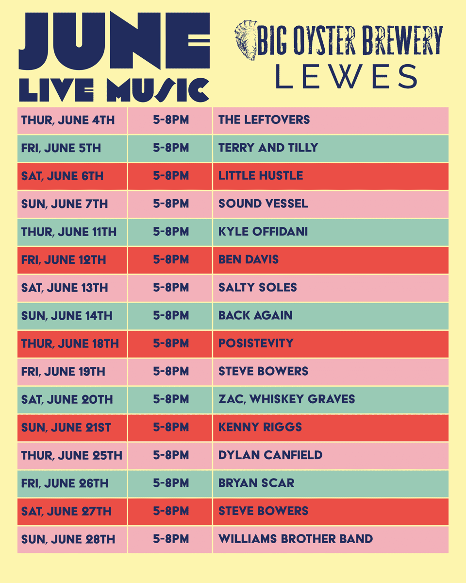Lewes Live Music Schedule
