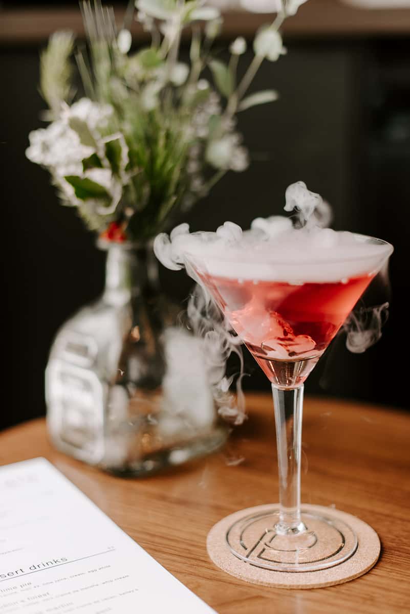 cocktail with smoke