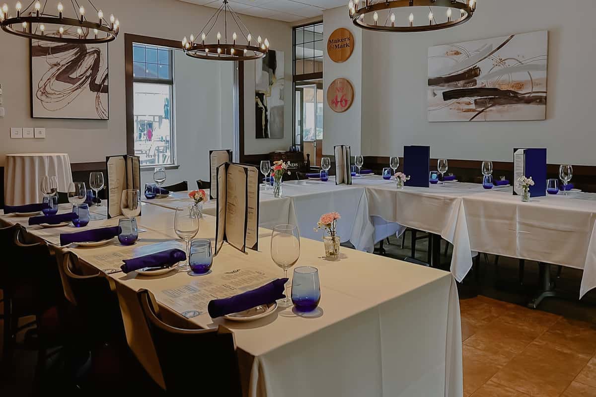 The Barrel Room at Osteria Italian Seafood offers an intimate, stylish setting for private dining events. With moody lighting, rustic textures, and a flexible layout, it's ideal for rehearsal dinners, celebrations, and corporate gatherings.