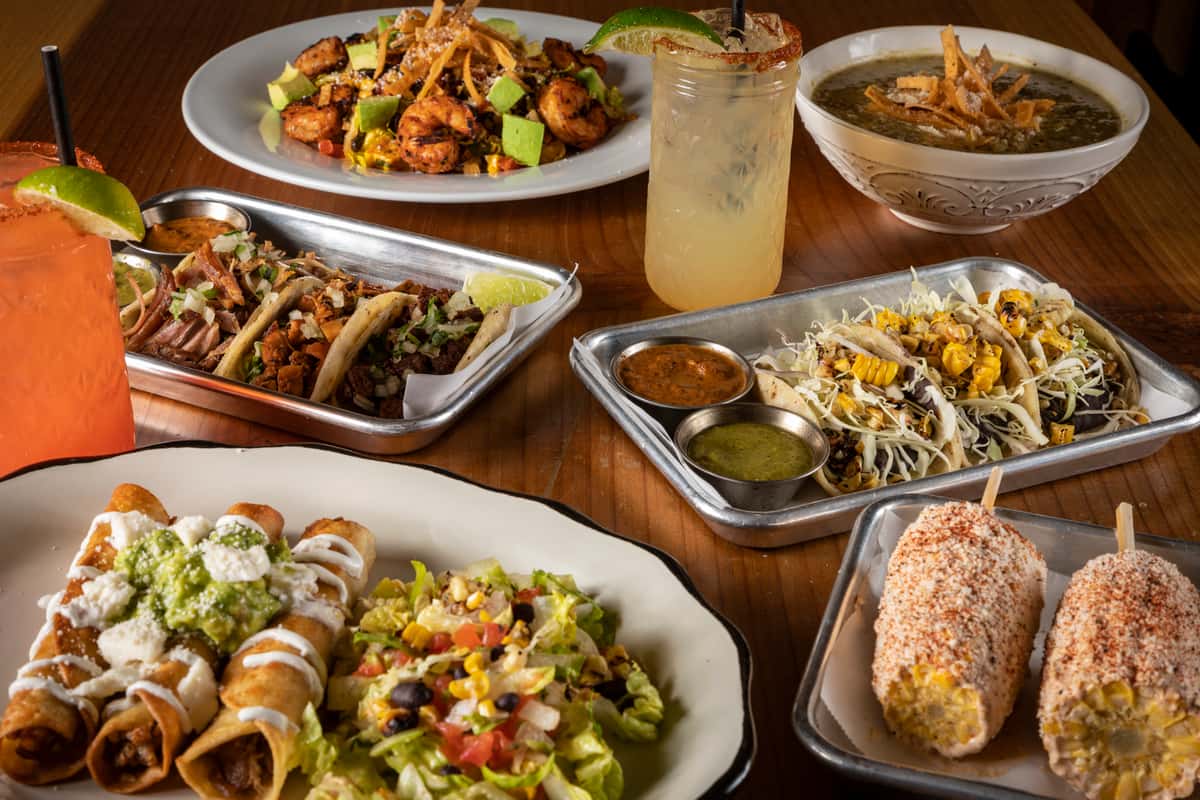 Variety of taco entrees and sides