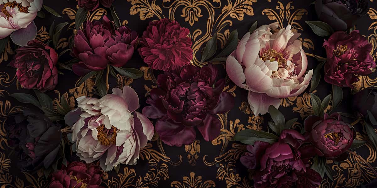 dark elegant floral wallpaper