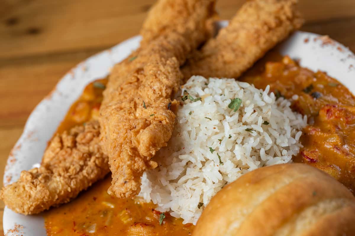 Catfish with rice
