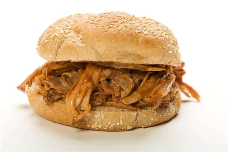 a pulled pork sandwich