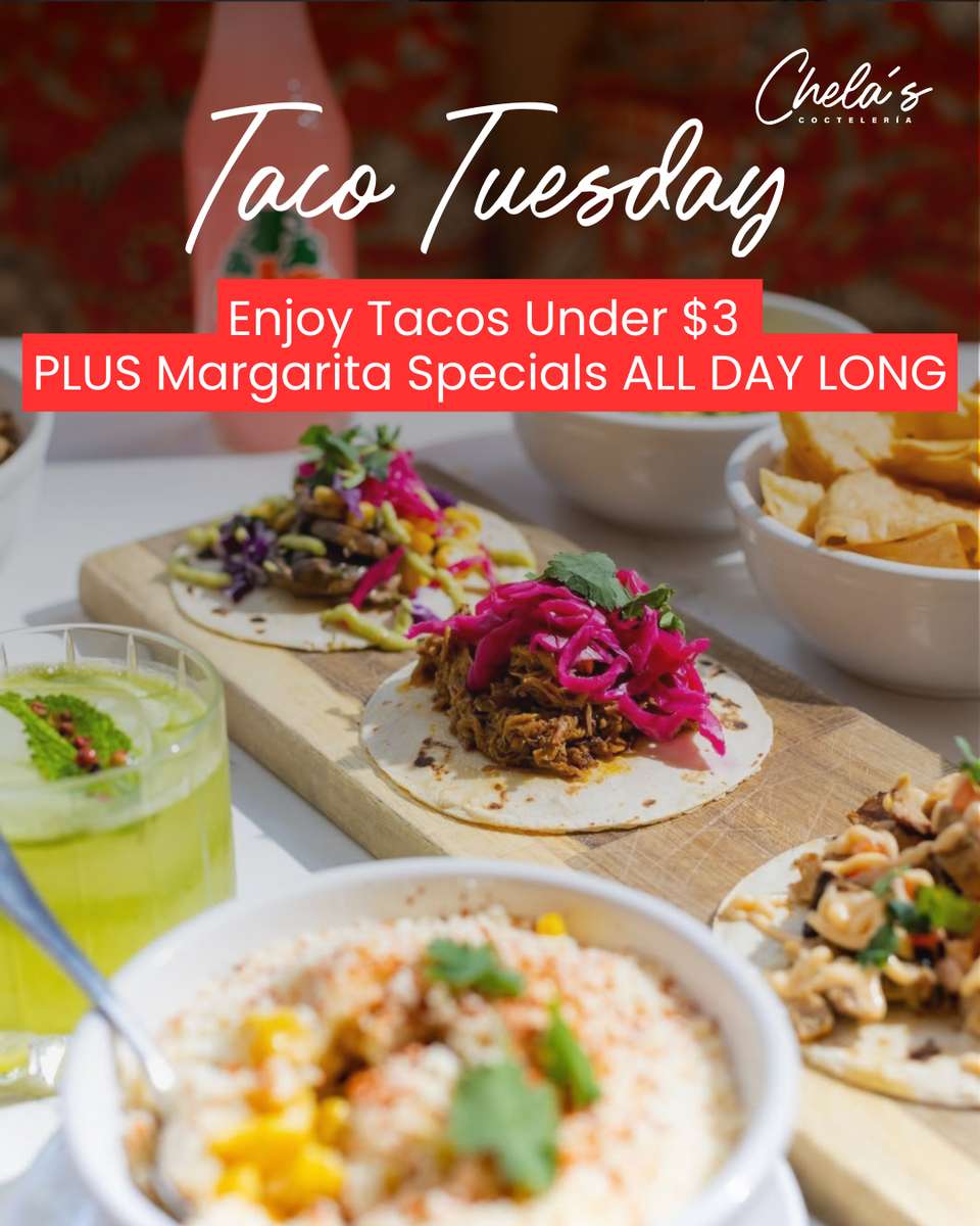 taco tuesday with tacos starting under $3