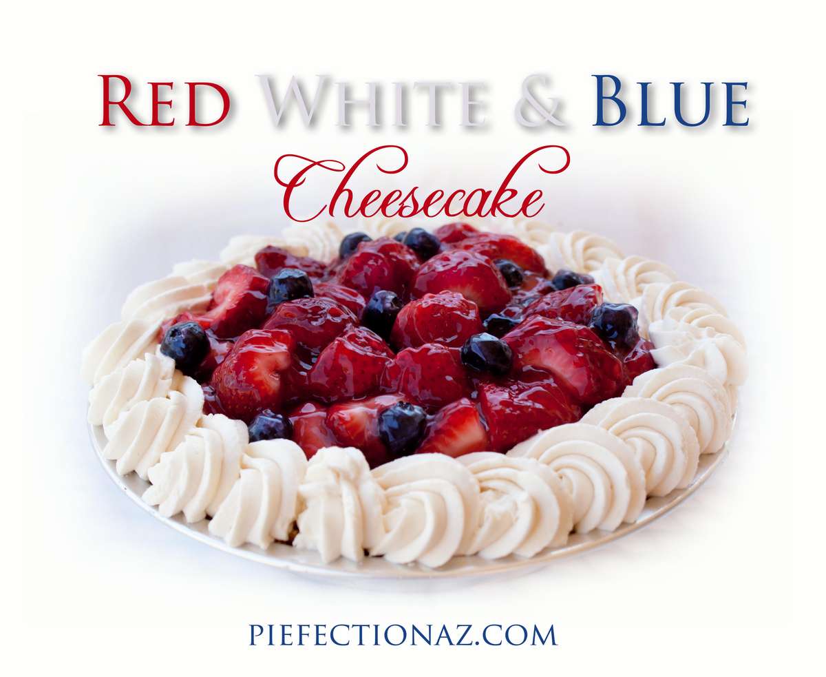Red White and Blue Cheesecake Memorial Day dessert