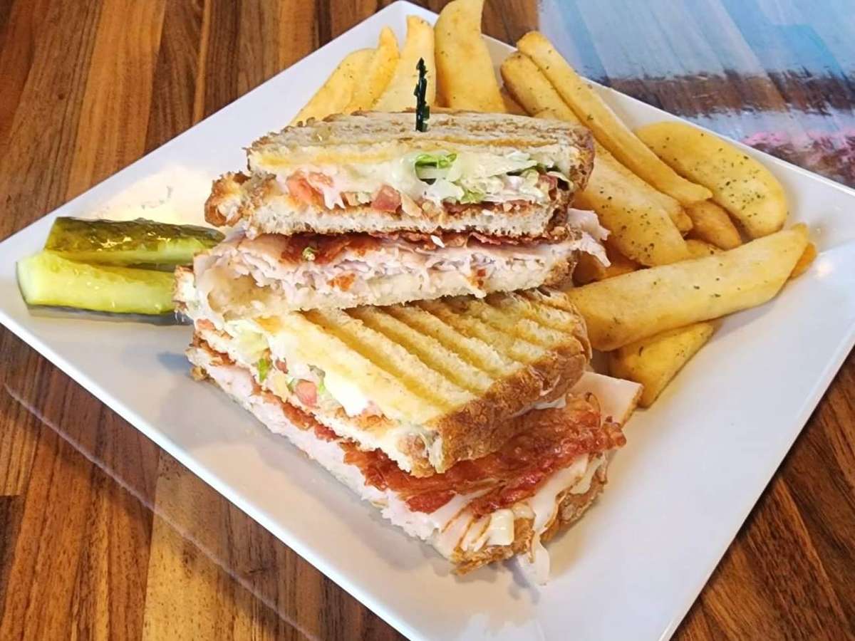 Sandwich and fries