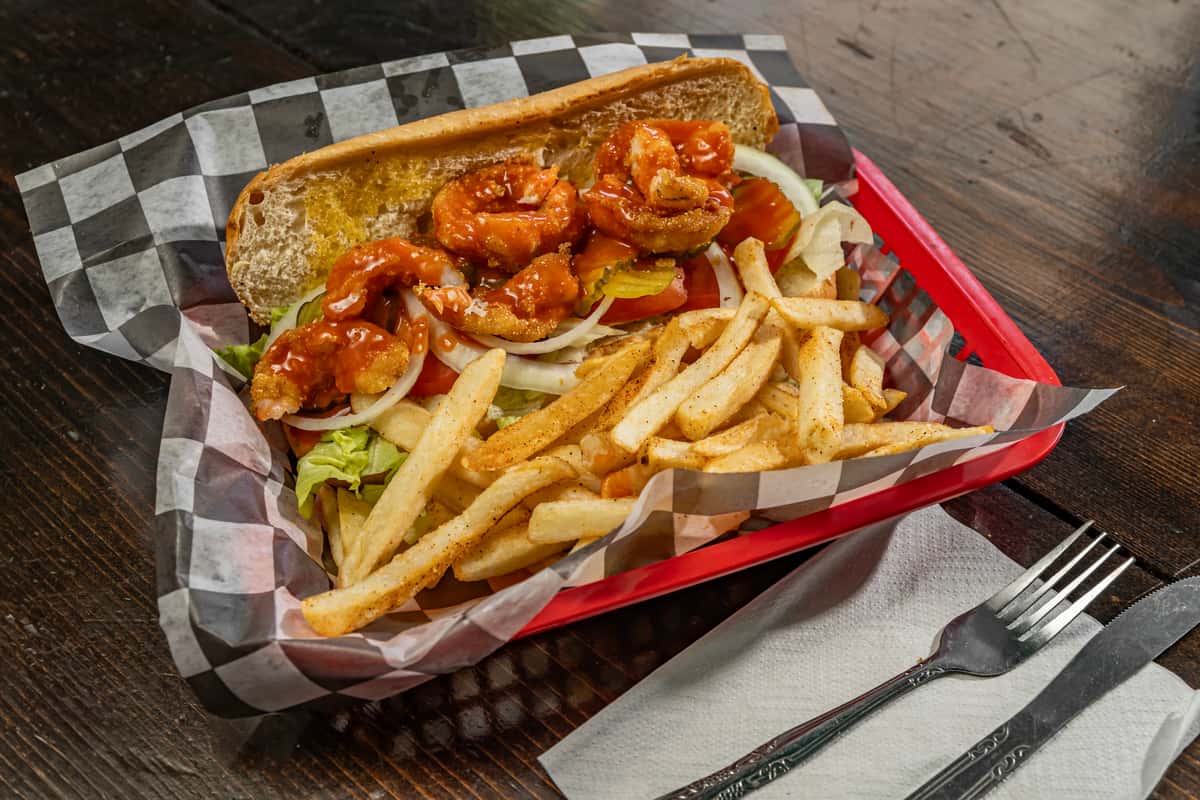 Buffalo Shrimp Po Boy