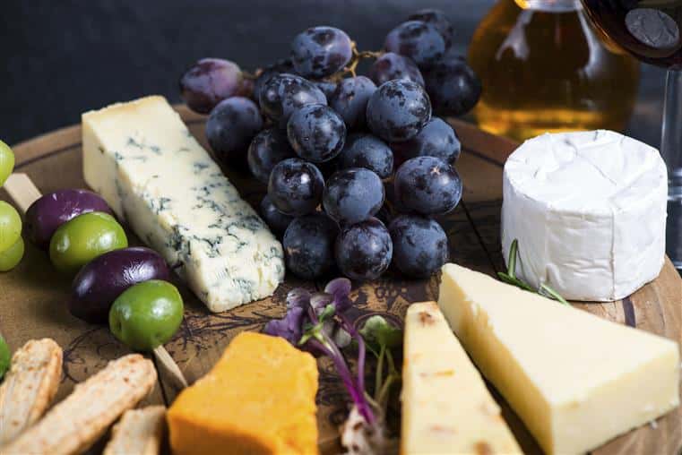 cheese and fruit board