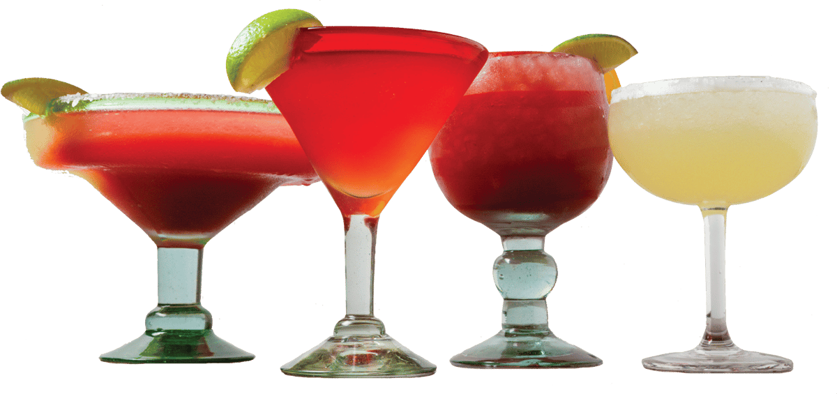 four alcoholic drinks