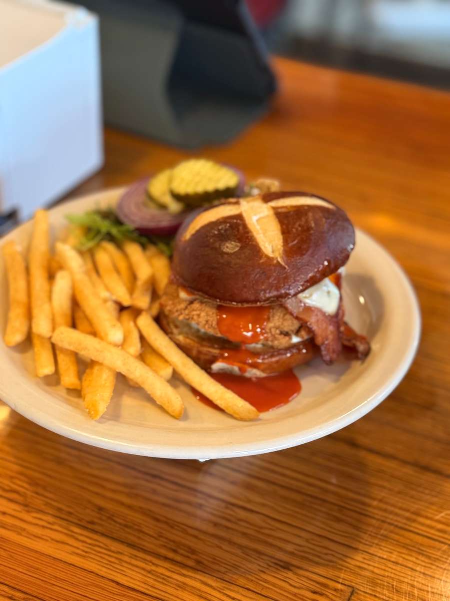 Buffalo Chicken Sandwich from Colorado Grille, available in Alamosa and Del Norte.
