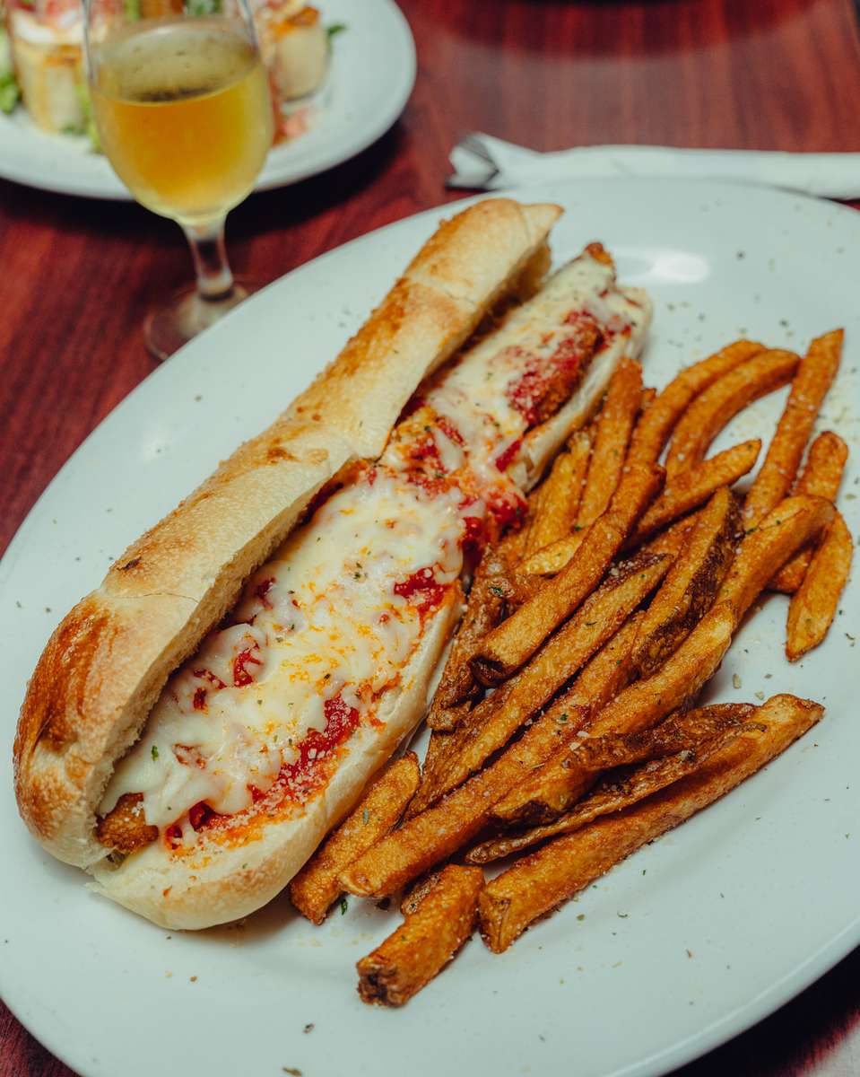 veal parmigiana sandwich