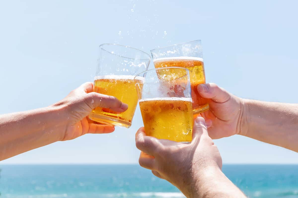 beer at the beach