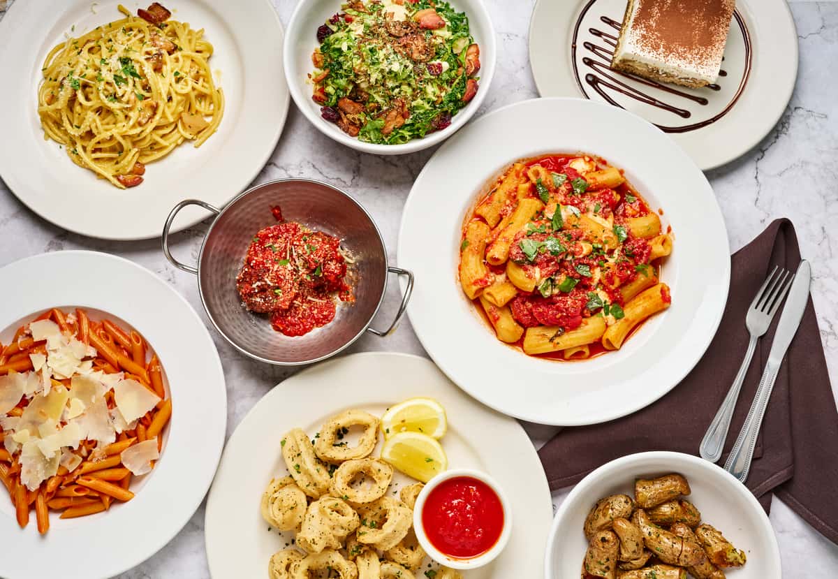 Multiple food items hero shot