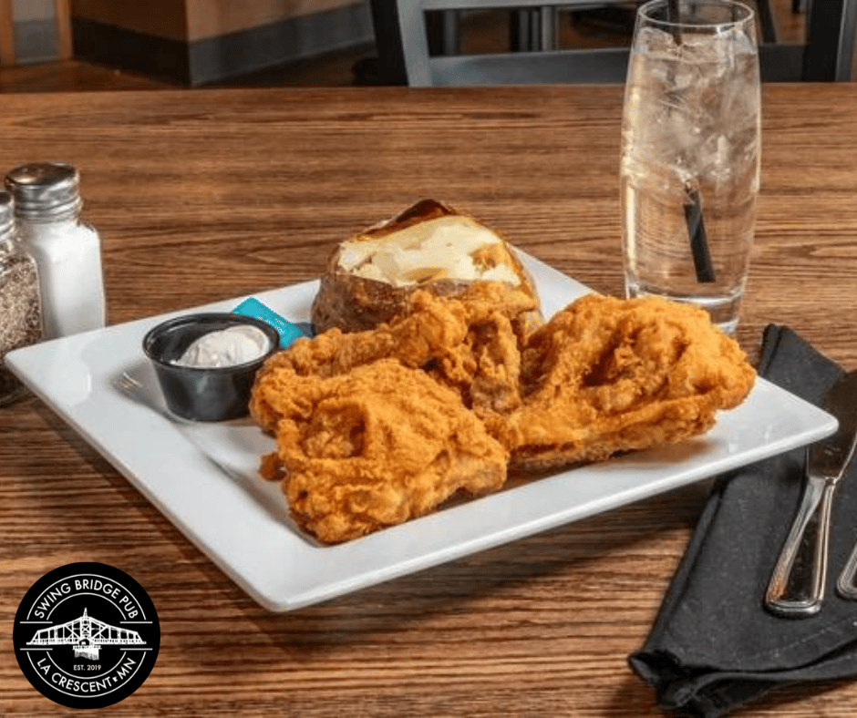 broasted chicken with potato