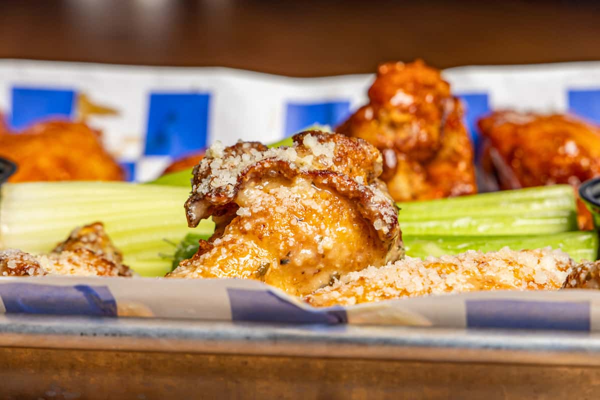Garlic Parm And Mango Haboner Wings