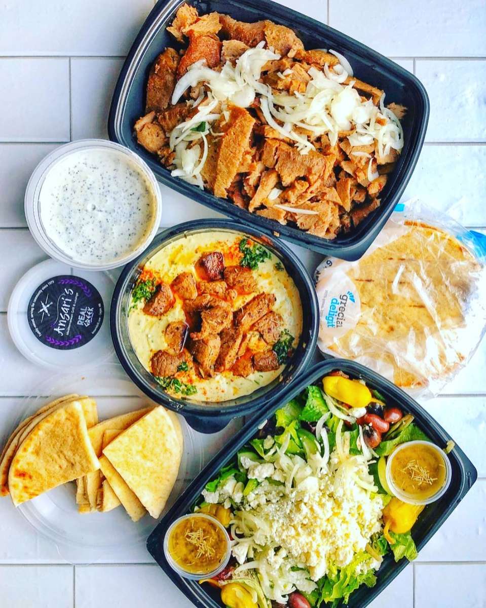 hero shot of to go food