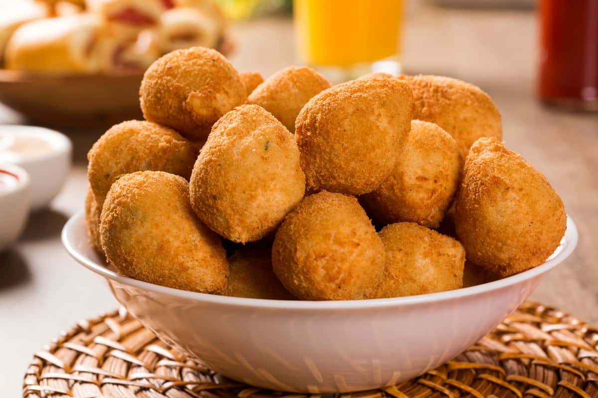 Brazilian chicken croquettes