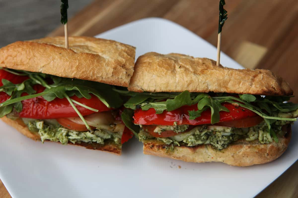 chicken pesto sandwich