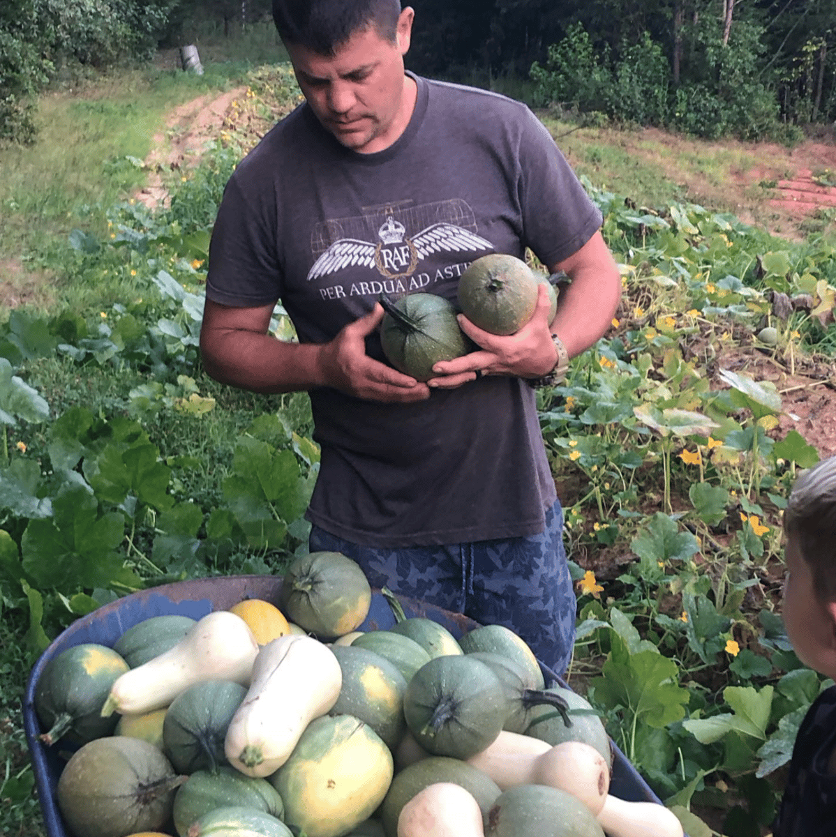 farmer outside