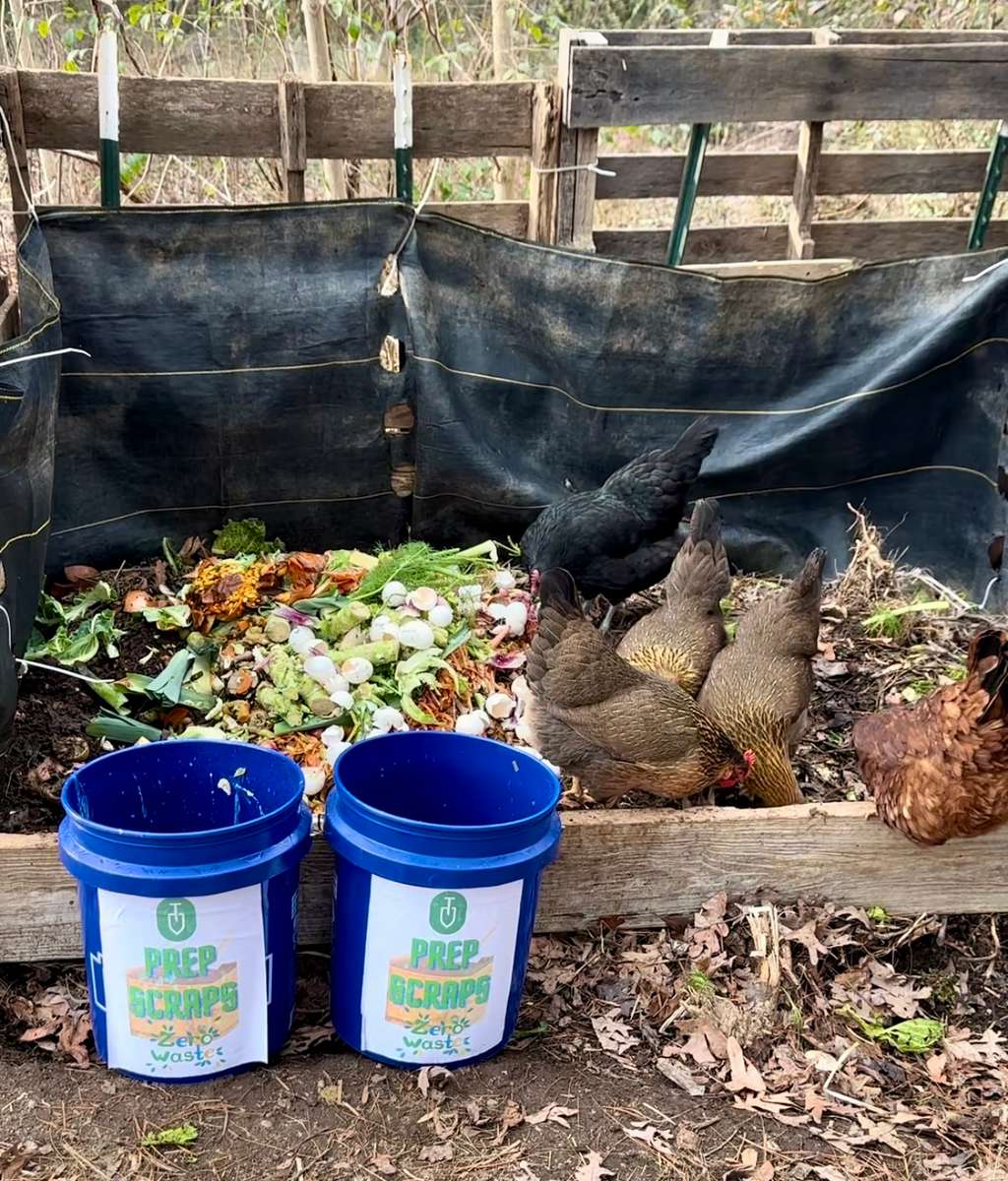 Composting restaurant food scraps at Topsoil Farm