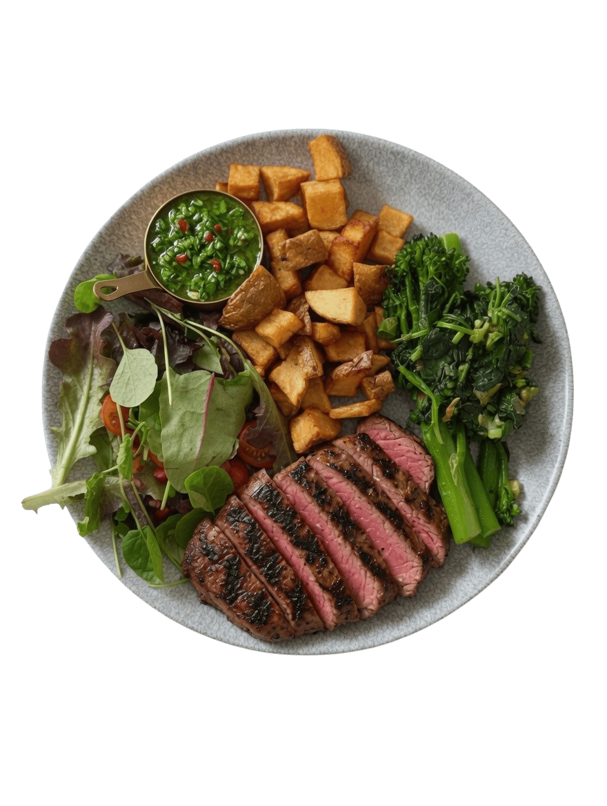 A Protein Pantry meal with grilled protein