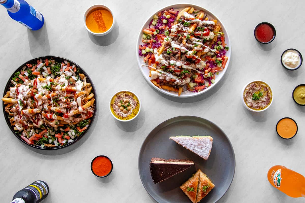 Hero image of multiple Mediterranean dishes
