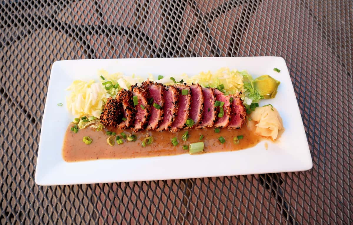 Fine Dining Asian Grilled Tuna Seared Ahi Tuna The Rockslide Brew