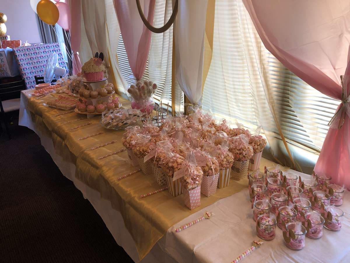 Decorations of a dessert table