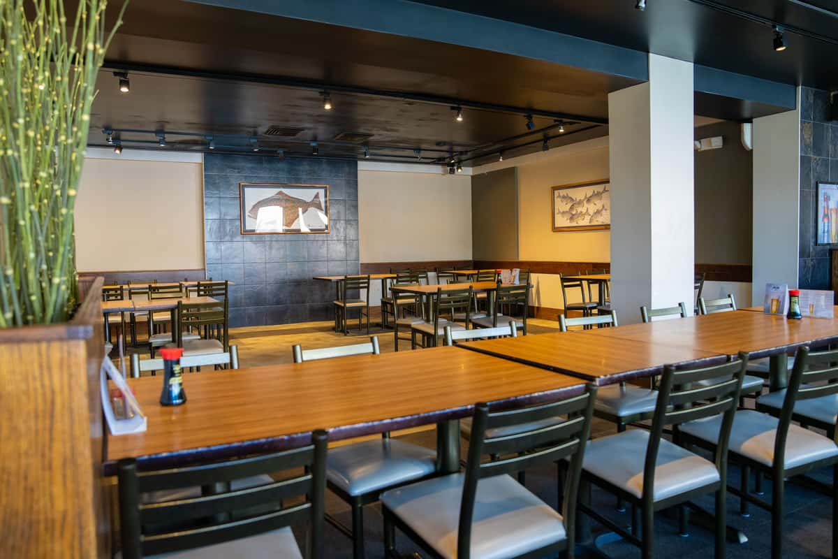 Semi-private dining area