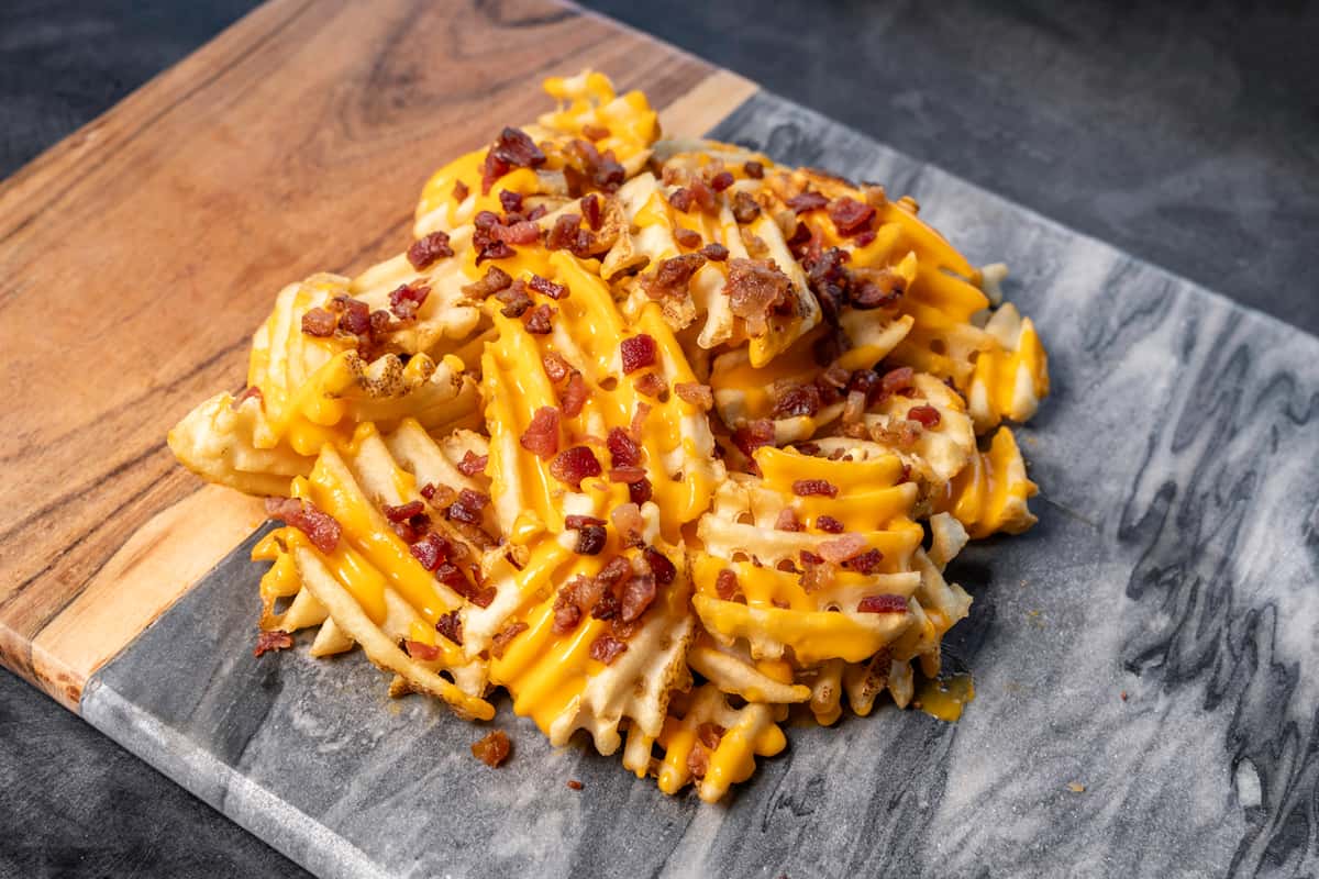 Waffle fries With Bacon