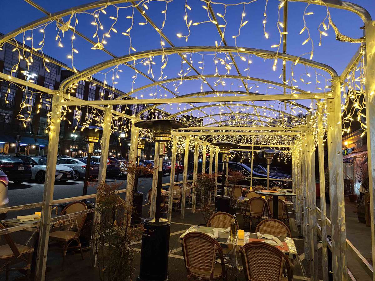 Patio with lights