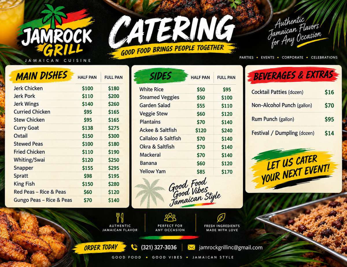 catering menu