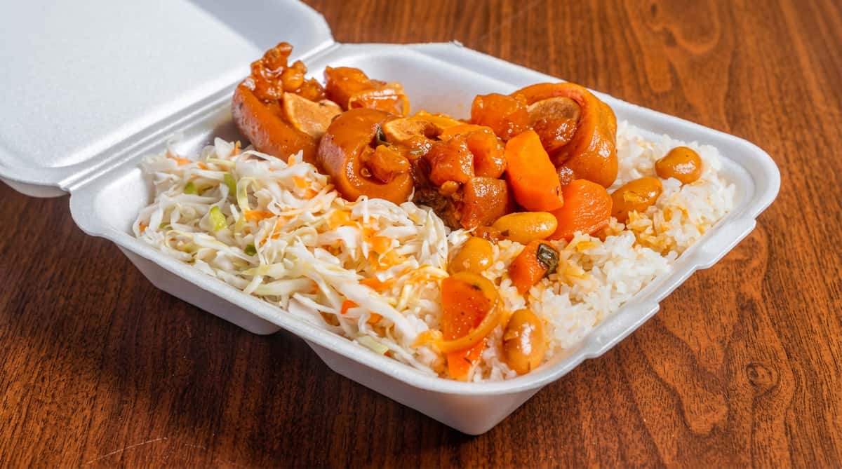 stewed meat rice