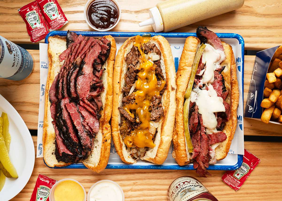 3 beef sandwiches finished