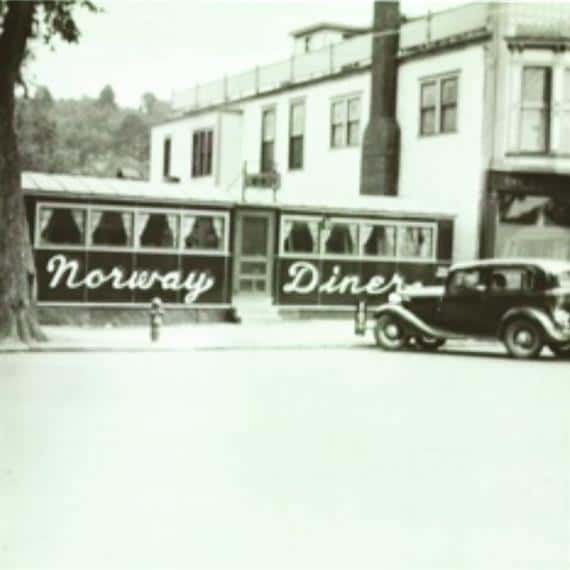 old photo of norway diner