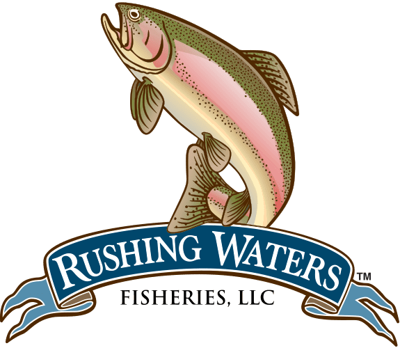 rushing waters fisheries logo