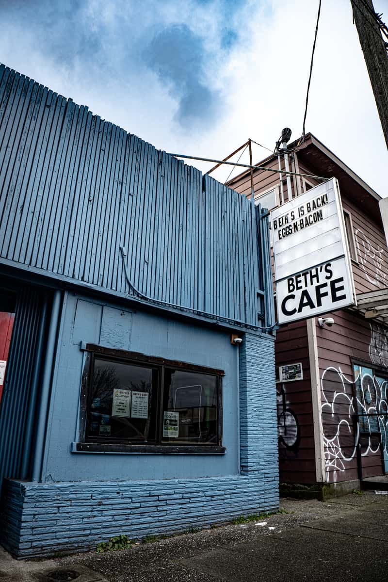 exterior of restaurant