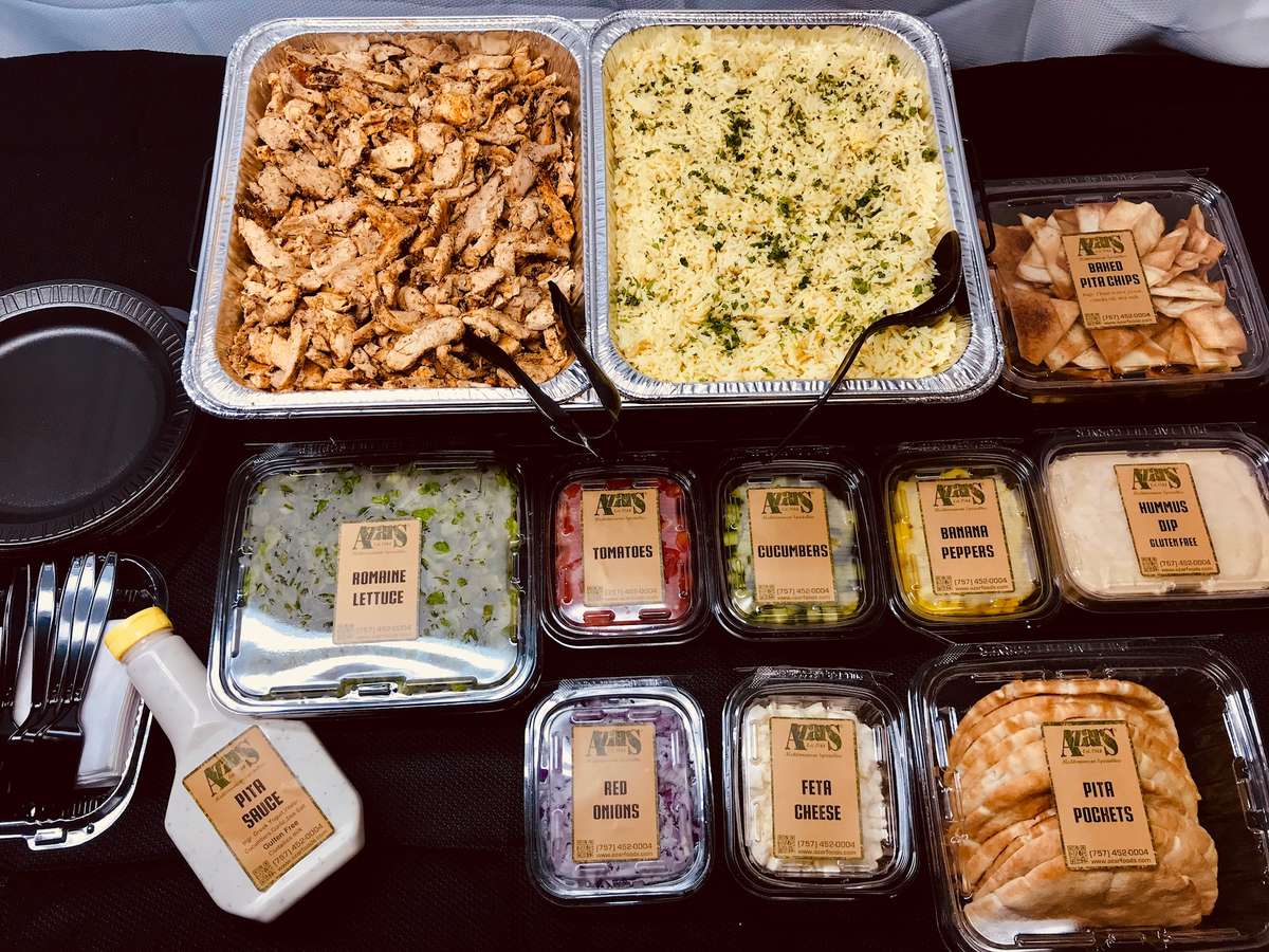 pita bar setup