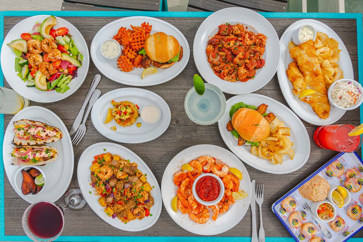 Group shot of food