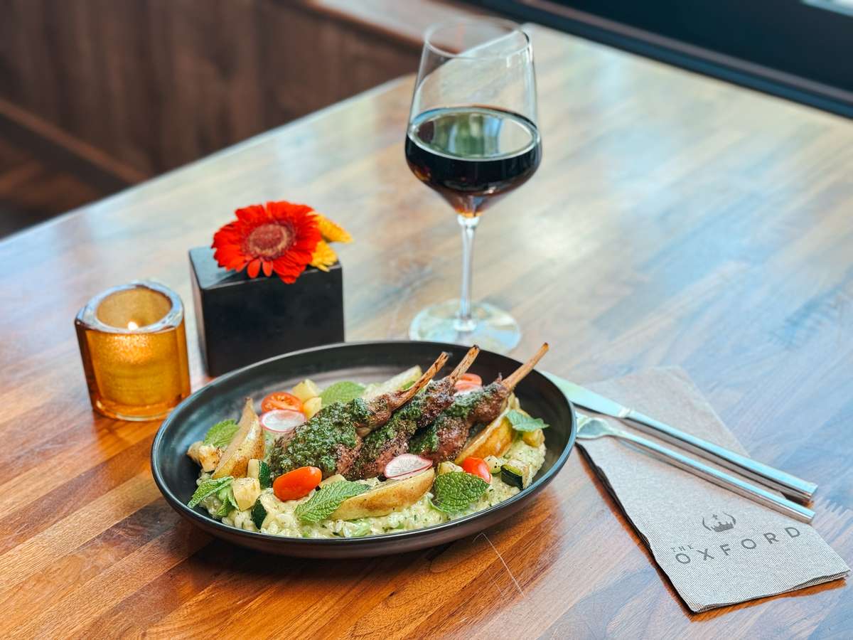 Elevated Modern British & American cuisine with a Lodi wine pairing at The Oxford Kitchen