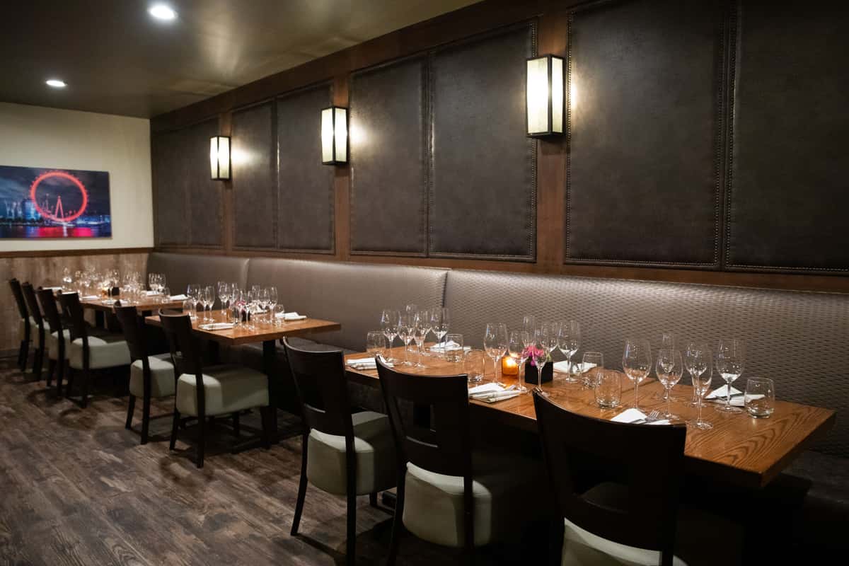 The market is a area in the restart to make a reservation for a large party